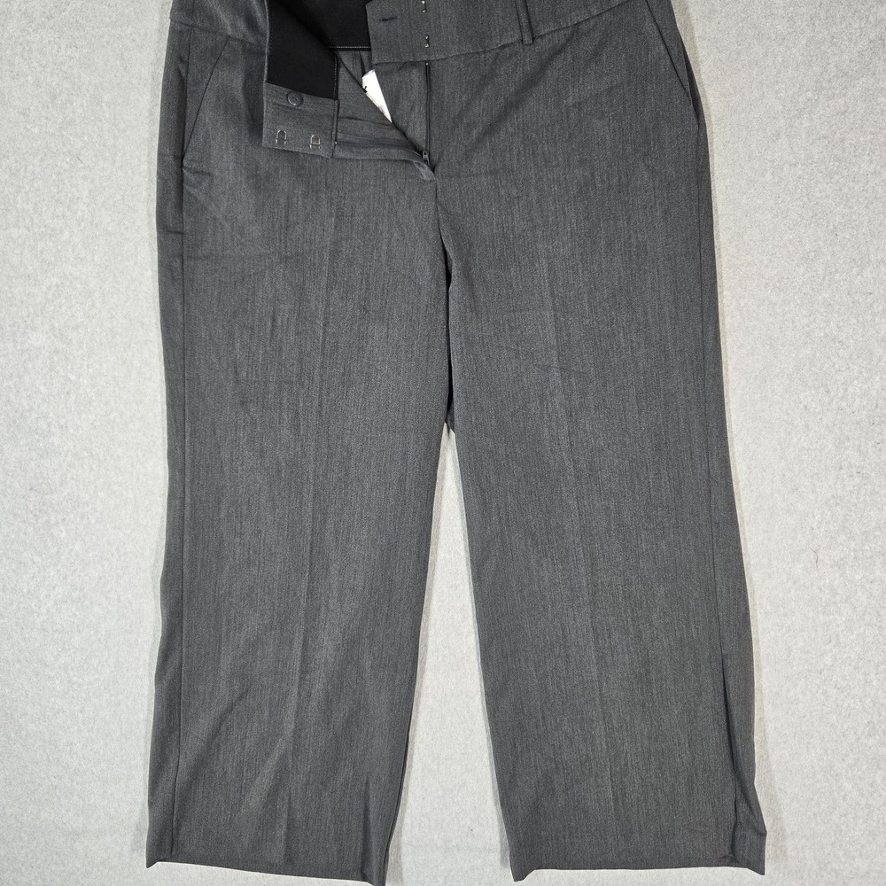 Lane Bryant Women Pants 18 Gray Dress Pants 30" Inseam Stretch